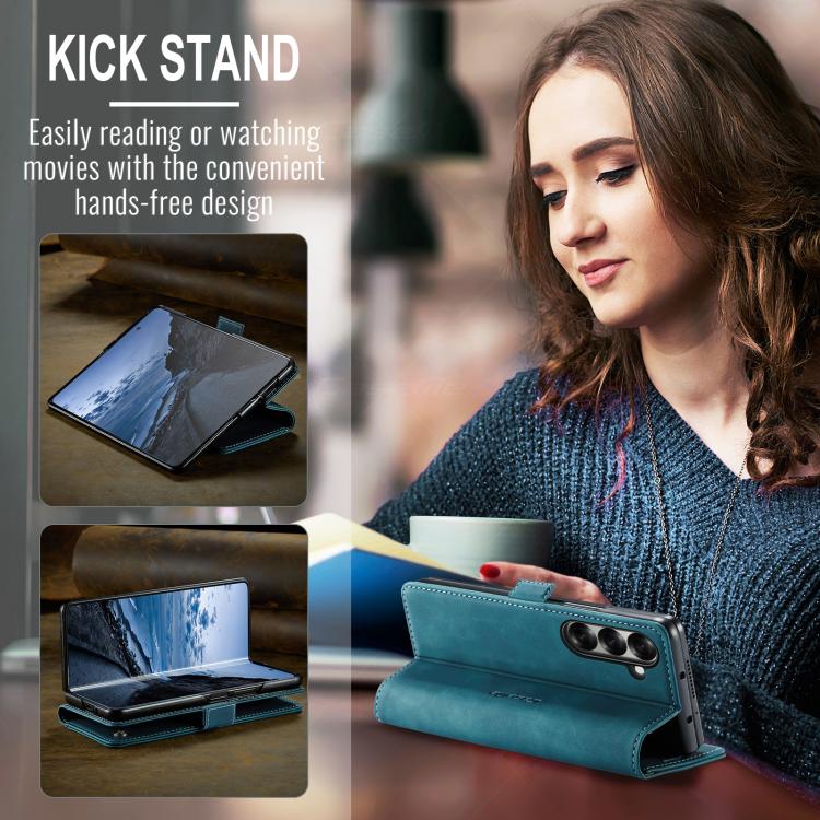 For Samsung Galaxy Z Fold7 CaseMe 013 Multifunctional Horizontal Flip Leather Phone Case(Blue) - Galaxy Z Fold7 5G Cases by CaseMe | Online Shopping UK | buy2fix