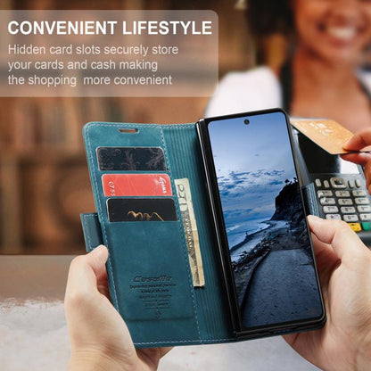 For Samsung Galaxy Z Fold7 CaseMe 013 Multifunctional Horizontal Flip Leather Phone Case(Blue) - Galaxy Z Fold7 5G Cases by CaseMe | Online Shopping UK | buy2fix