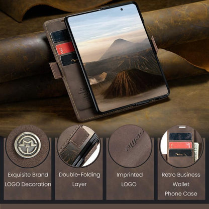 For Samsung Galaxy Z Fold7 CaseMe 013 Multifunctional Horizontal Flip Leather Phone Case(Coffee) - Galaxy Z Fold7 5G Cases by CaseMe | Online Shopping UK | buy2fix