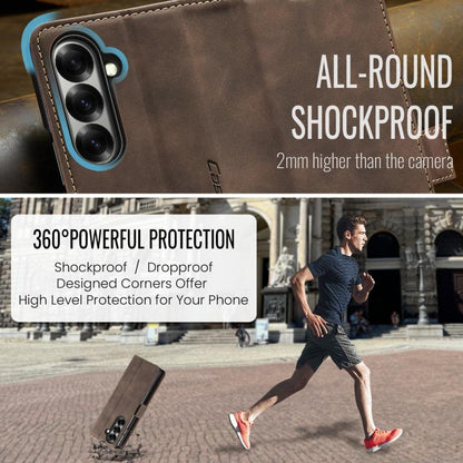 For Samsung Galaxy Z Fold7 CaseMe 013 Multifunctional Horizontal Flip Leather Phone Case(Coffee) - Galaxy Z Fold7 5G Cases by CaseMe | Online Shopping UK | buy2fix