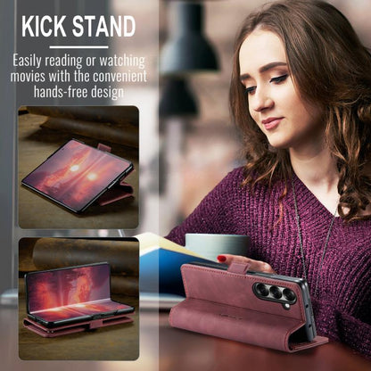 For Samsung Galaxy Z Fold7 CaseMe 013 Multifunctional Horizontal Flip Leather Phone Case(Red) - Galaxy Z Fold7 5G Cases by CaseMe | Online Shopping UK | buy2fix