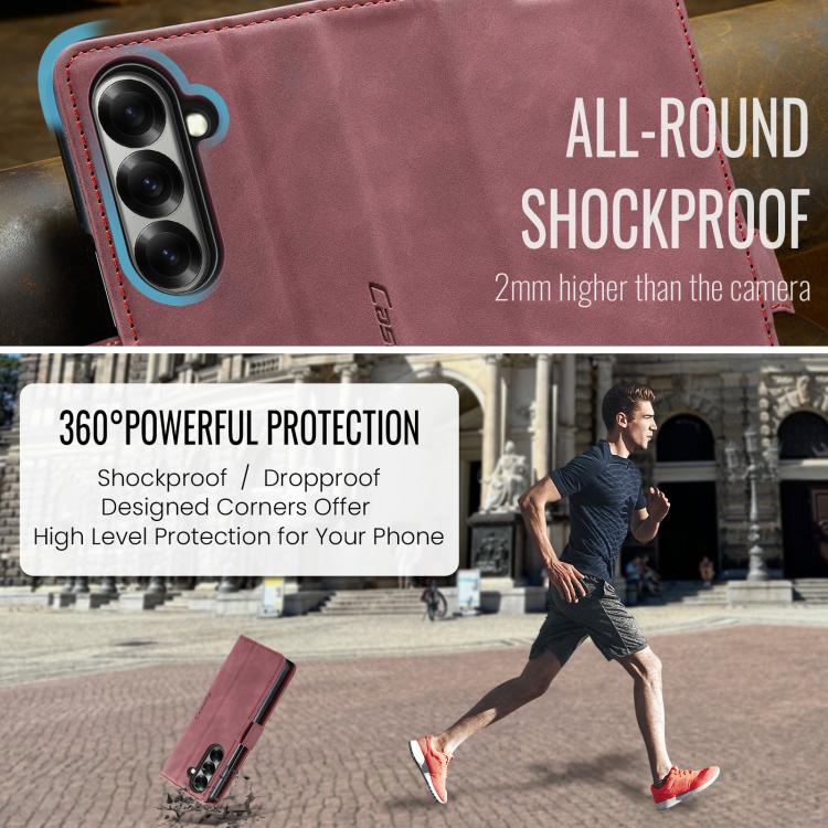 For Samsung Galaxy Z Fold7 CaseMe 013 Multifunctional Horizontal Flip Leather Phone Case(Red) - Galaxy Z Fold7 5G Cases by CaseMe | Online Shopping UK | buy2fix