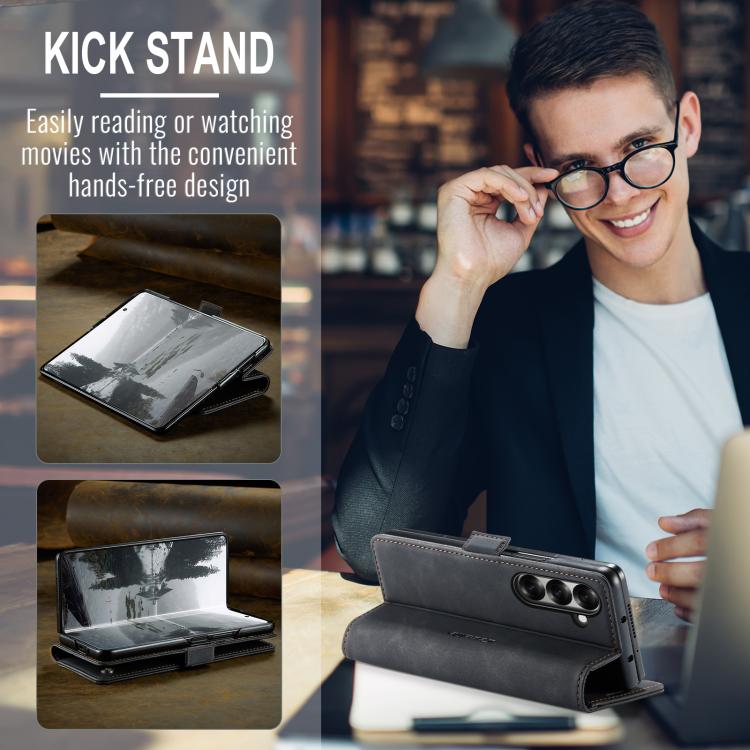 For Samsung Galaxy Z Fold7 CaseMe 013 Multifunctional Horizontal Flip Leather Phone Case(Black) - Galaxy Z Fold7 5G Cases by CaseMe | Online Shopping UK | buy2fix