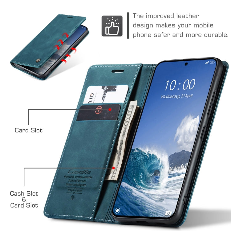 For Xiaomi 14T CaseMe 013 Multifunctional Horizontal Flip Leather Phone Case(Blue) by CaseMe
