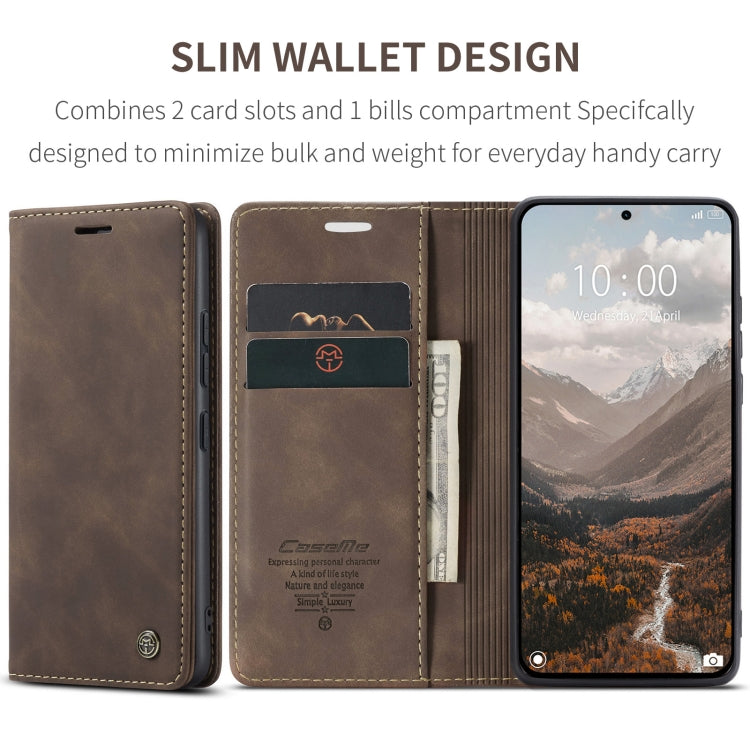 For Xiaomi 14T CaseMe 013 Multifunctional Horizontal Flip Leather Phone Case(Coffee) by CaseMe