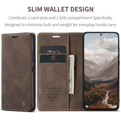 For Xiaomi 14T CaseMe 013 Multifunctional Horizontal Flip Leather Phone Case(Coffee) by CaseMe