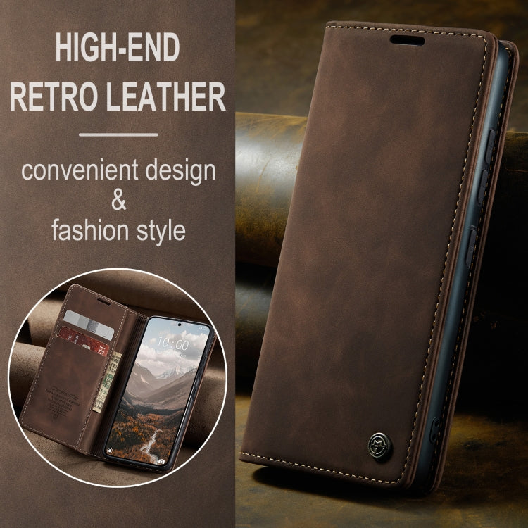 For Xiaomi 14T CaseMe 013 Multifunctional Horizontal Flip Leather Phone Case(Coffee) by CaseMe