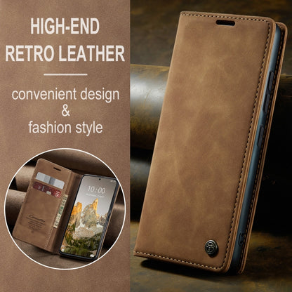 For Xiaomi 14T CaseMe 013 Multifunctional Horizontal Flip Leather Phone Case(Brown) by CaseMe