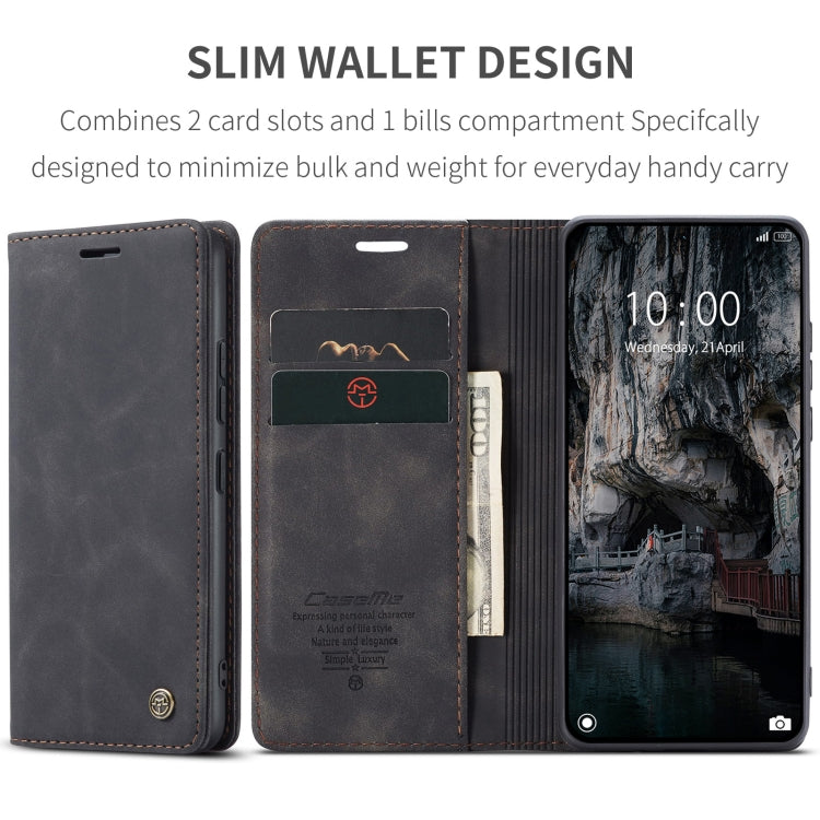 For Xiaomi 14T CaseMe 013 Multifunctional Horizontal Flip Leather Phone Case(Black) by CaseMe