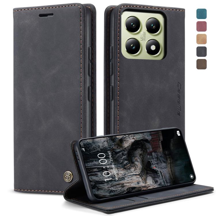 For Xiaomi 14T CaseMe 013 Multifunctional Horizontal Flip Leather Phone Case(Black) by CaseMe