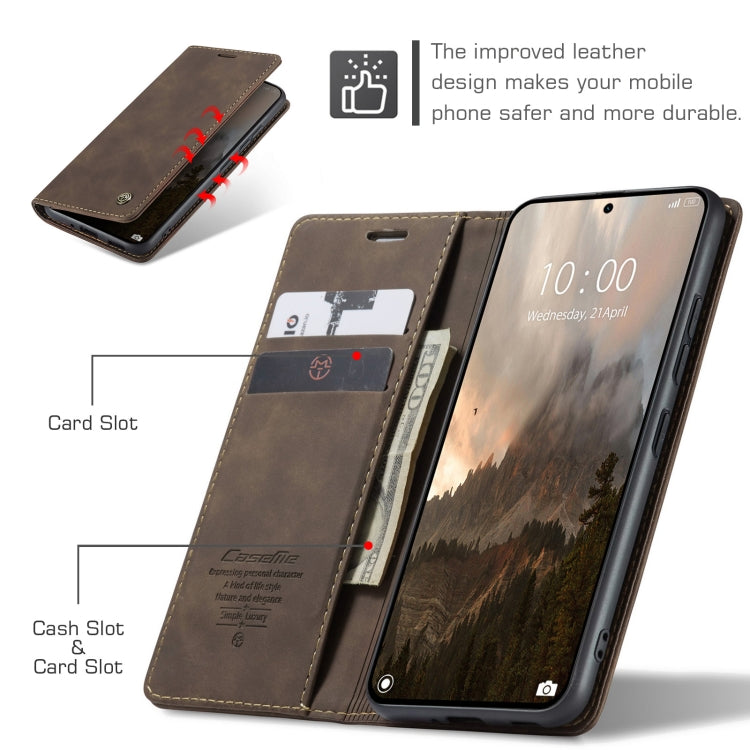 For Xiaomi 14T Pro CaseMe 013 Multifunctional Horizontal Flip Leather Phone Case(Coffee) by CaseMe