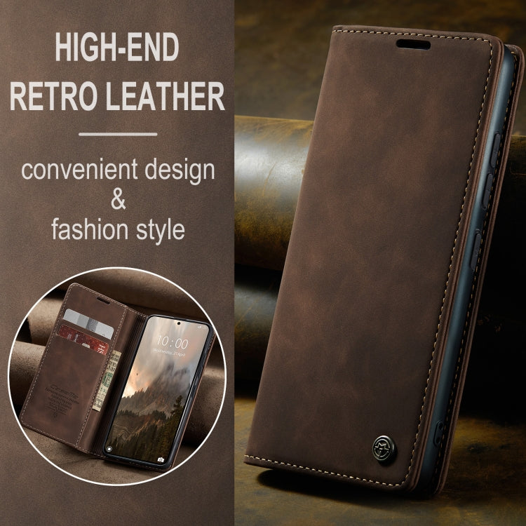 For Xiaomi 14T Pro CaseMe 013 Multifunctional Horizontal Flip Leather Phone Case(Coffee) by CaseMe
