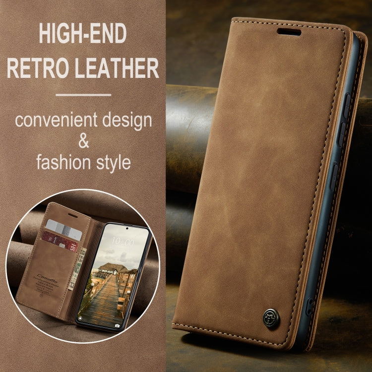 For Xiaomi 14T Pro CaseMe 013 Multifunctional Horizontal Flip Leather Phone Case(Brown) by CaseMe