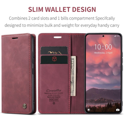 For Xiaomi 14T Pro CaseMe 013 Multifunctional Horizontal Flip Leather Phone Case(Red) by CaseMe