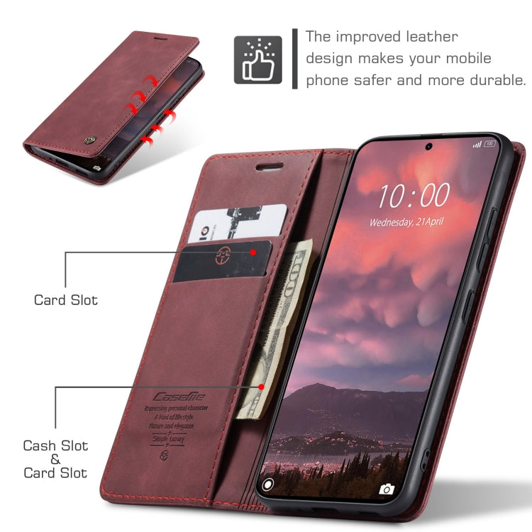 For Xiaomi 14T Pro CaseMe 013 Multifunctional Horizontal Flip Leather Phone Case(Red) by CaseMe