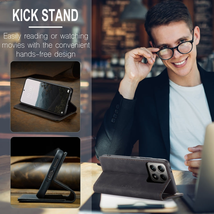 For Xiaomi 14T Pro CaseMe 013 Multifunctional Horizontal Flip Leather Phone Case(Black) by CaseMe