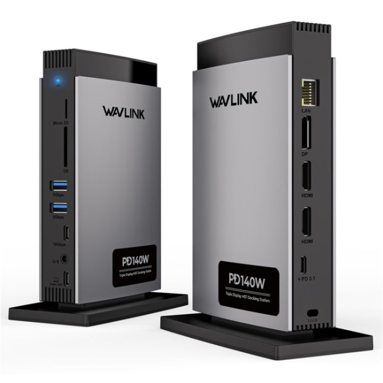 WAVLINK WL-UMD26 11 in 1 140W PD 3.1 USB-C 8K Displayport Charging Docking Station by WAVLINK