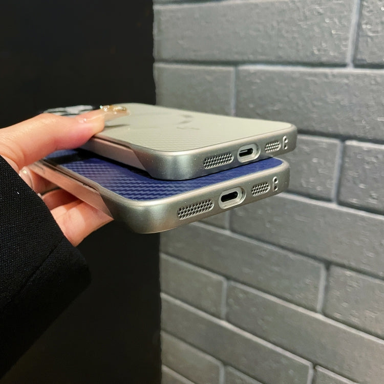 For iPhone 12 AG Carbon Fiber Frameless MagSafe Phone Case(Gold) - iPhone 12 / 12 Pro Cases by buy2fix | Online Shopping UK | buy2fix