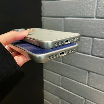 For iPhone 11 AG Carbon Fiber Frameless MagSafe Phone Case(Gold) - iPhone 11 Cases by buy2fix | Online Shopping UK | buy2fix