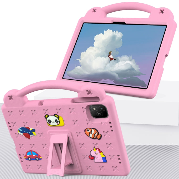 For Infinix Xpad 11 X1101 2024 Handle Kickstand Children EVA Shockproof Tablet Case(Pink) by buy2fix