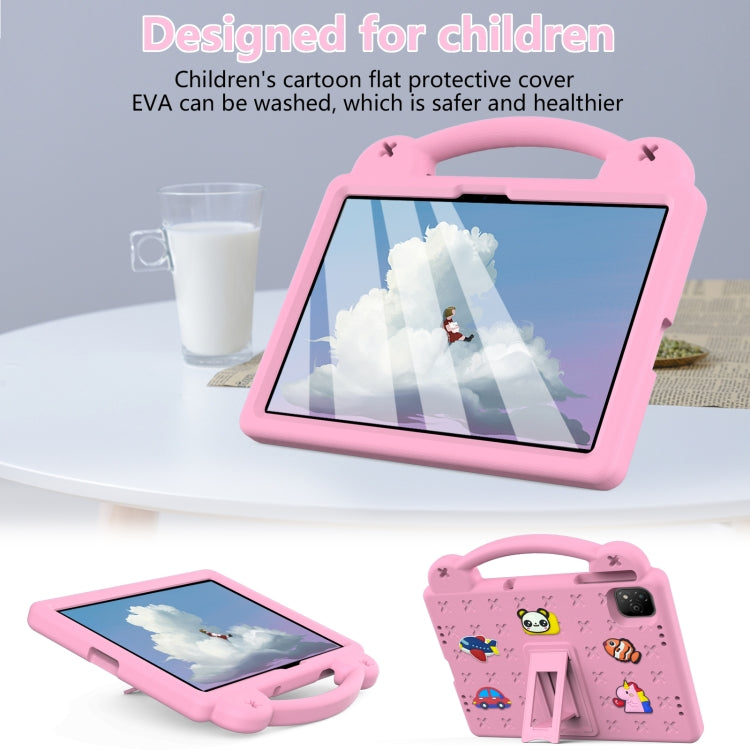 For Infinix Xpad 11 X1101 2024 Handle Kickstand Children EVA Shockproof Tablet Case(Pink) by buy2fix