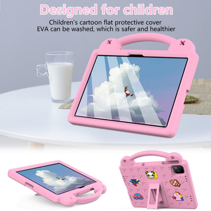 For Infinix Xpad 11 X1101 2024 Handle Kickstand Children EVA Shockproof Tablet Case(Pink) by buy2fix