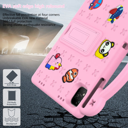 For Infinix Xpad 11 X1101 2024 Handle Kickstand Children EVA Shockproof Tablet Case(Pink) by buy2fix