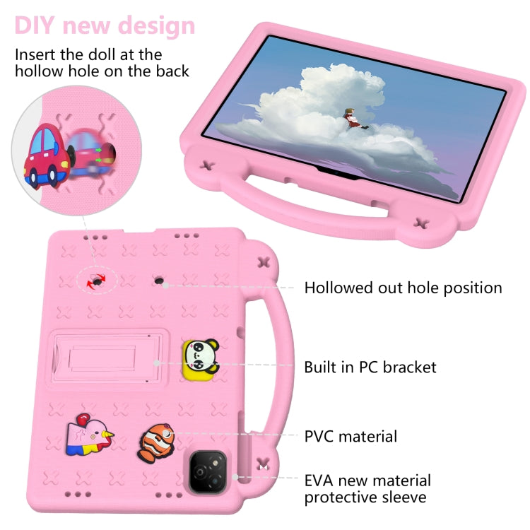 For Infinix Xpad 11 X1101 2024 Handle Kickstand Children EVA Shockproof Tablet Case(Pink) by buy2fix