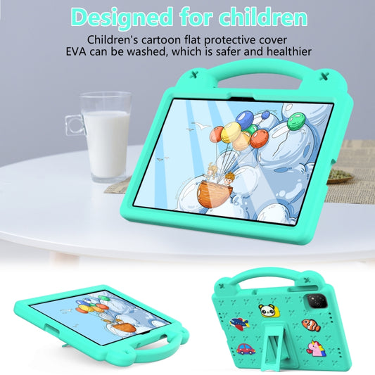 For Infinix Xpad 11 X1101 2024 Handle Kickstand Children EVA Shockproof Tablet Case(Mint Green) by buy2fix