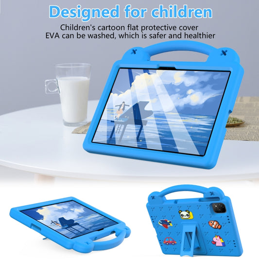 For Infinix Xpad 11 X1101 2024 Handle Kickstand Children EVA Shockproof Tablet Case(Sky Blue) by buy2fix