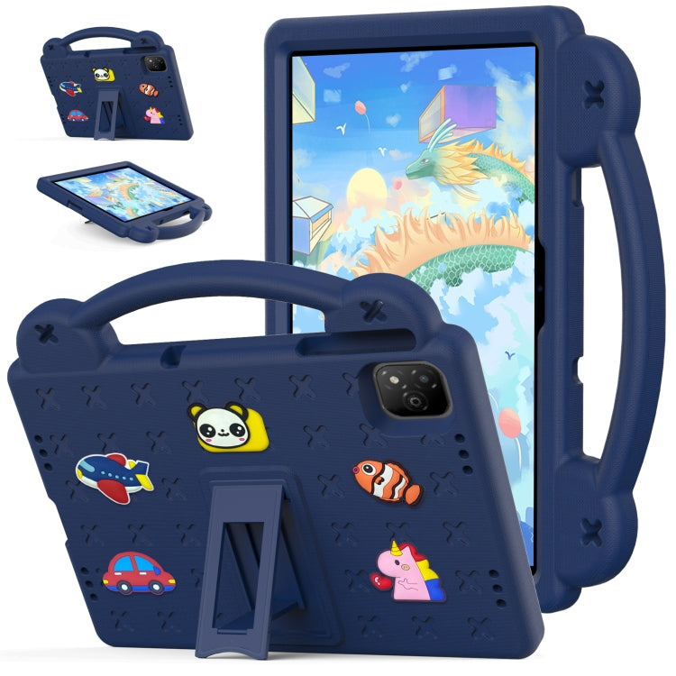 For Infinix Xpad 11 X1101 2024 Handle Kickstand Children EVA Shockproof Tablet Case(Navy Blue) by buy2fix