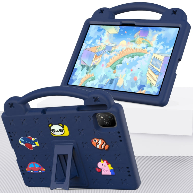 For Infinix Xpad 11 X1101 2024 Handle Kickstand Children EVA Shockproof Tablet Case(Navy Blue) by buy2fix
