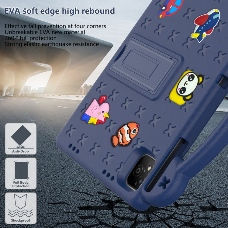 For Infinix Xpad 11 X1101 2024 Handle Kickstand Children EVA Shockproof Tablet Case(Navy Blue) by buy2fix