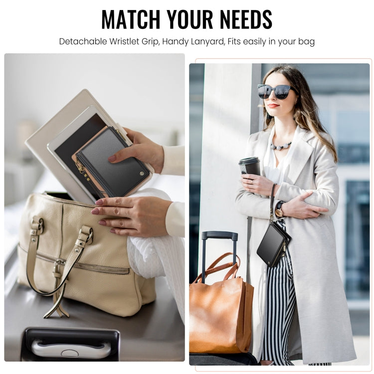 CaseMe-Me60 Multi-functional Anti-theft Swipe Passport Wallet(Black) by CaseMe