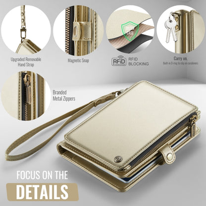 CaseMe-Me60 Multi-functional Anti-theft Swipe Passport Wallet(Gold) by CaseMe