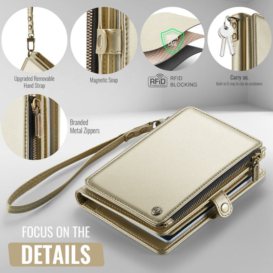 CaseMe-Me60 Multi-functional Anti-theft Swipe Passport Wallet(Gold) by CaseMe