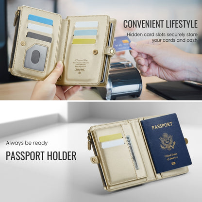 CaseMe-Me60 Multi-functional Anti-theft Swipe Passport Wallet(Gold) by CaseMe