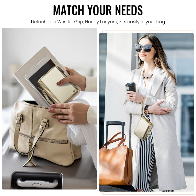 CaseMe-Me60 Multi-functional Anti-theft Swipe Passport Wallet(Gold) by CaseMe