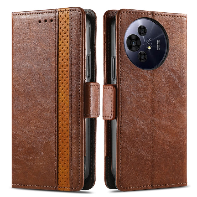 For TCL 50 Pro NxtPaper CaseNeo Splicing Dual Magnetic Buckle Leather Phone Case(Brown) - TCL by CaseNeo | Online Shopping UK | buy2fix
