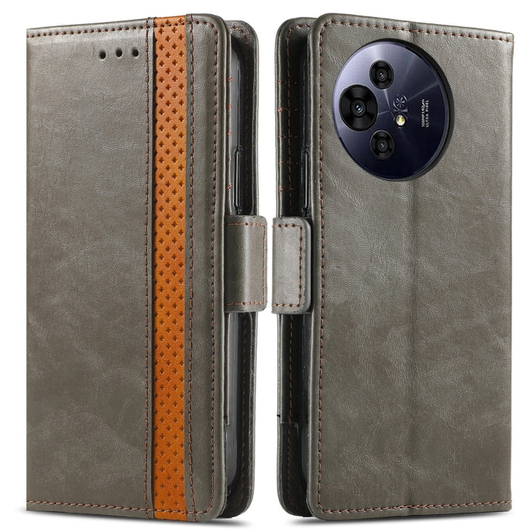 For TCL 50 Pro NxtPaper CaseNeo Splicing Dual Magnetic Buckle Leather Phone Case(Gray) - TCL by CaseNeo | Online Shopping UK | buy2fix