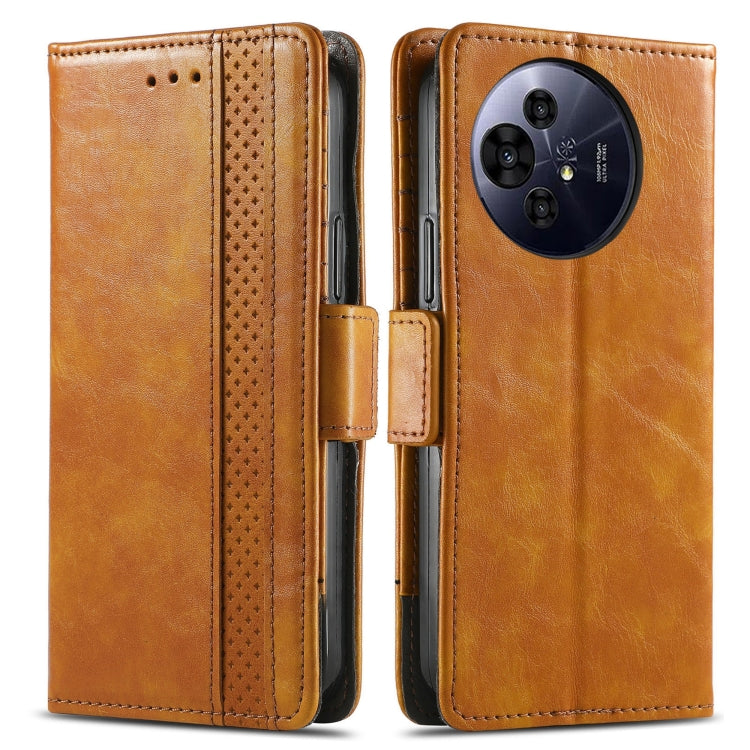 For TCL 50 Pro NxtPaper CaseNeo Splicing Dual Magnetic Buckle Leather Phone Case(Khaki) - TCL by CaseNeo | Online Shopping UK | buy2fix