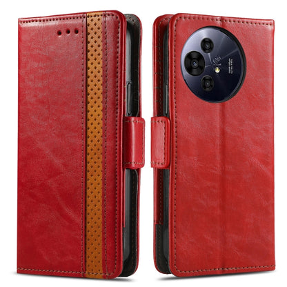 For TCL 50 Pro NxtPaper CaseNeo Splicing Dual Magnetic Buckle Leather Phone Case(Red) - TCL by CaseNeo | Online Shopping UK | buy2fix