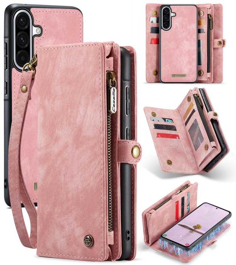 For Samsung Galaxy A36 CaseMe 008 Detachable Multifunctional Leather Phone Case(Pink) - Galaxy Phone Cases by CaseMe | Online Shopping UK | buy2fix