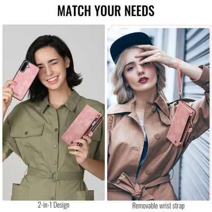 For Samsung Galaxy A36 CaseMe 008 Detachable Multifunctional Leather Phone Case(Pink) - Galaxy Phone Cases by CaseMe | Online Shopping UK | buy2fix