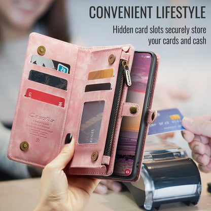 For Samsung Galaxy S25 Edge 5G CaseMe 008 Detachable Multifunctional Leather Phone Case(Pink) - Galaxy S25 Edge 5G Cases by CaseMe | Online Shopping UK | buy2fix