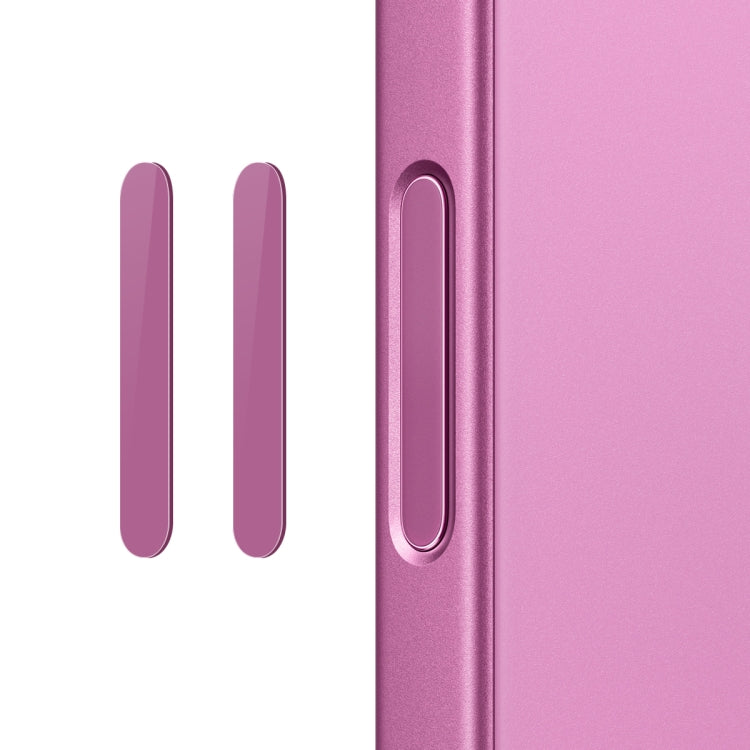 For iPhone 16 / 16 Plus / 16 Pro / 16 Pro Max NORTHJO 2Pcs Camera Control Button Protector Tempered Glass Film(Pink) - iPhone 16 Pro Max Tempered Glass by NORTHJO | Online Shopping UK | buy2fix