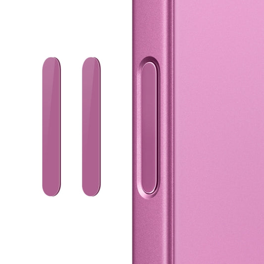 For iPhone 16 / 16 Plus / 16 Pro / 16 Pro Max NORTHJO 2Pcs Camera Control Button Protector Tempered Glass Film(Pink) - iPhone 16 Pro Max Tempered Glass by NORTHJO | Online Shopping UK | buy2fix