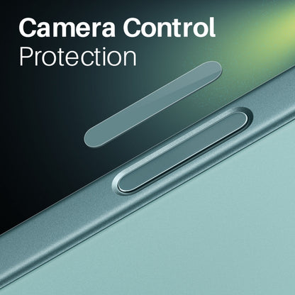 For iPhone 16 / 16 Plus / 16 Pro / 16 Pro Max NORTHJO 2Pcs Camera Control Button Protector Tempered Glass Film(Teal) - iPhone 16 Pro Max Tempered Glass by NORTHJO | Online Shopping UK | buy2fix