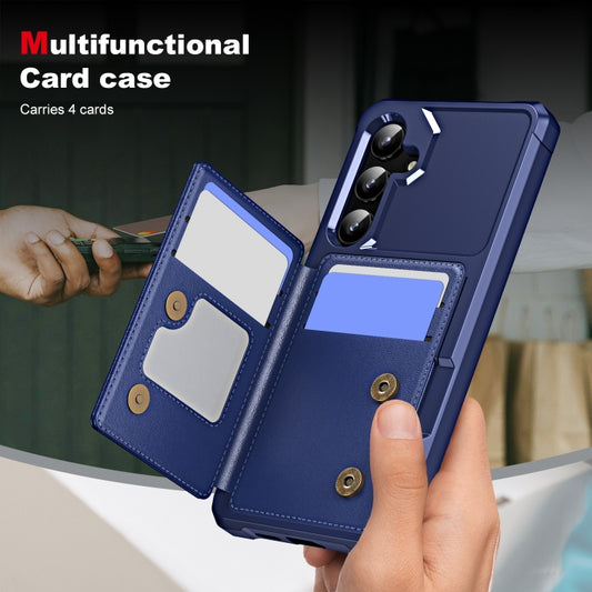 For Samsung Galaxy S24+ 5G ENKAY Hat-Prince Card Slot Wallet TPU Back Leather Phone Case with Lens Film(Black) - Galaxy S24+ 5G Cases by ENKAY | Online Shopping UK | buy2fix