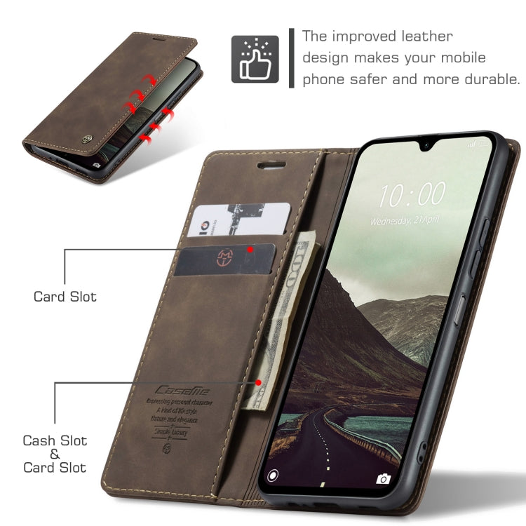 For Redmi 14C CaseMe 013 Multifunctional Horizontal Flip Leather Phone Case(Coffee) - 14C Cases by CaseMe | Online Shopping UK | buy2fix